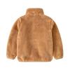 Spring and Autumn Boys and Girls Children's Warm Fleece Solid Color Collar with Pockets Long-sleeved Korean Fashion Jacket