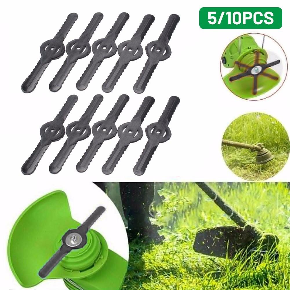 Electric 5/10pcs Blades Grass Trimmer Garden Kit Lawn Mowers