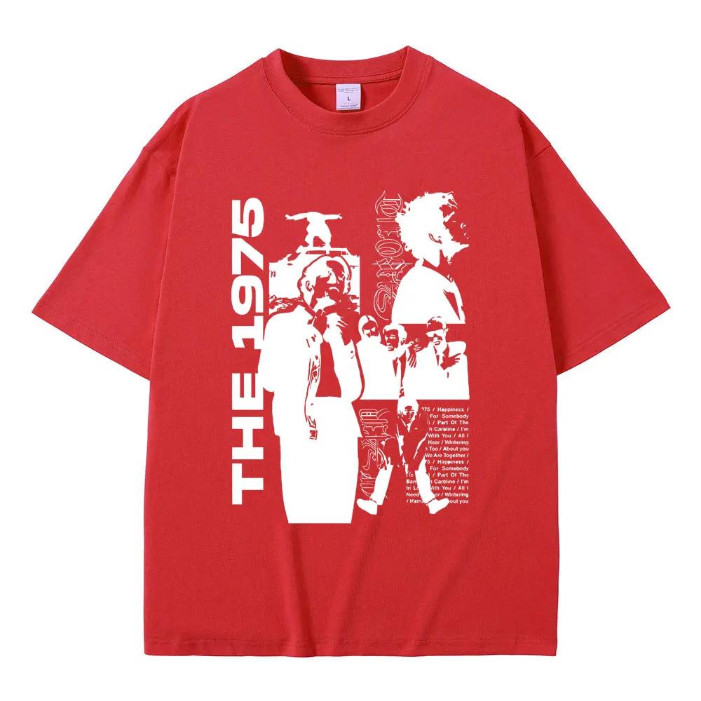 Rockband The 1975 Being Funny in A Foreign Language Print T-Shirt Matty Healy Grafik T-Shirts Indie Alternative Mode T-Shirt