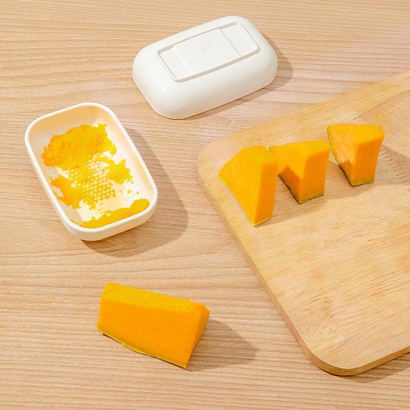 Home Garlic Masher White Plasticginger Grater Tool Hand Grinder Garlic Masher Portable Carrot Ginger Grinding Kitchen Tool