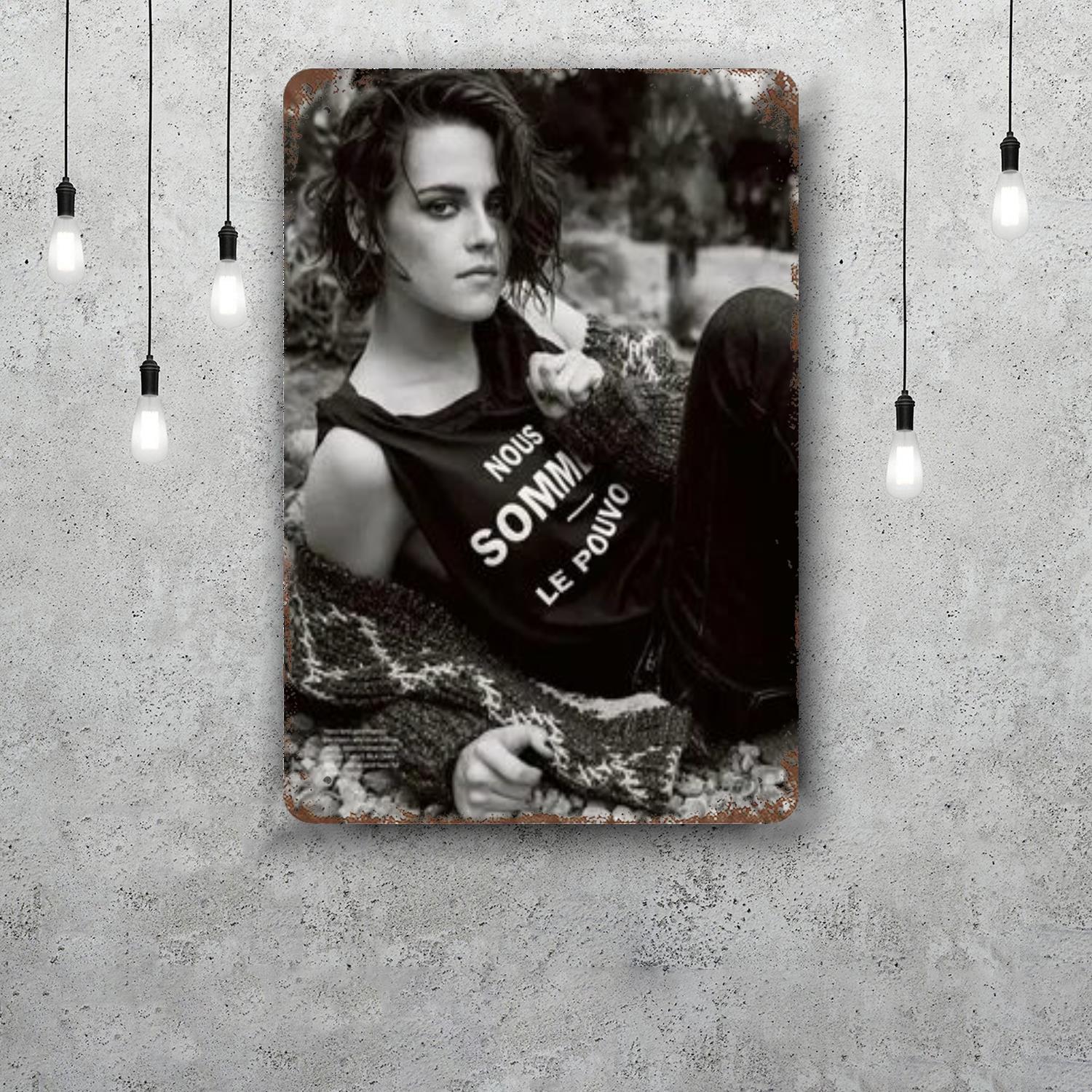 

kristen stewart Funny Bar Metal Sign Retro Plaque Vintage Sign Alcohol Drinker Pub Club Man Cave Kitchen Wall Decoration 20x30cm（7.8x11.8inch）