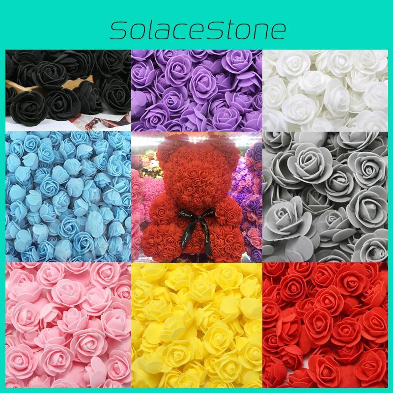 500 Stück Mini Schaumstoff Künstliche Rosenköpfe Für Hochzeitsfeier Heimdeko Lebhafte Kunstblumen