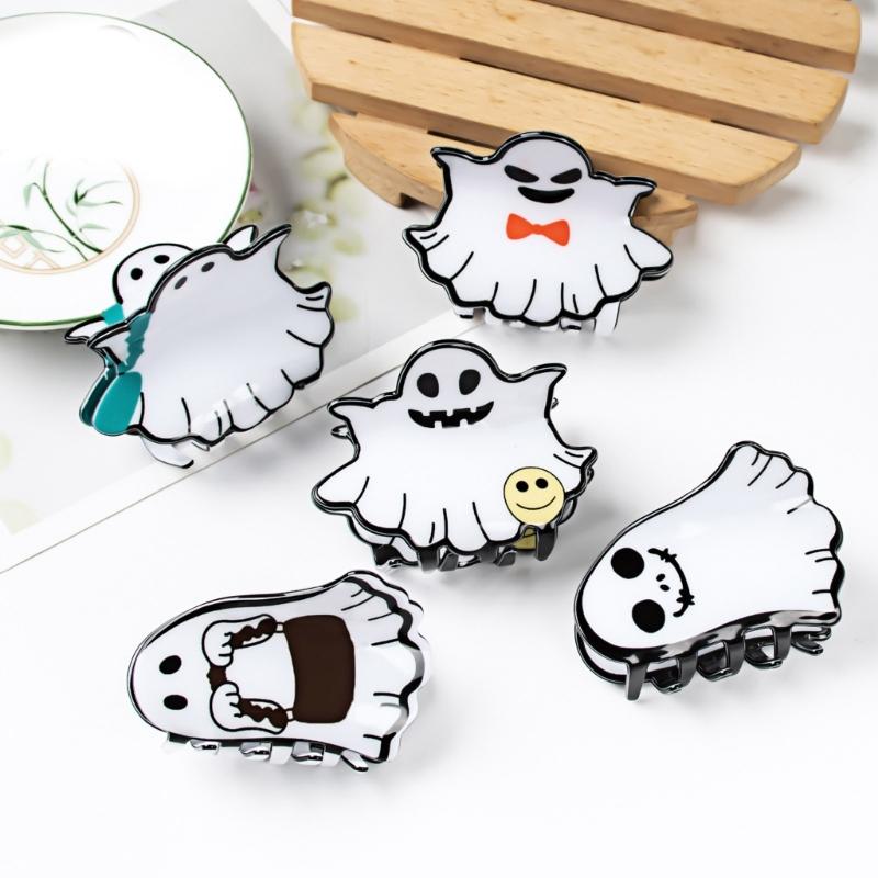 Delicate Ghosty Shape Hair Claw for Woman Girls Hair Clip for Long Hair Nonslip Hair Clip Delicate Travel Hair Clip