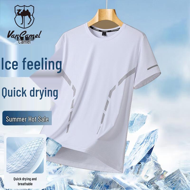 VANCAMEL Men s Plus Size Quick-Dry Sport T-Shirt 3XL