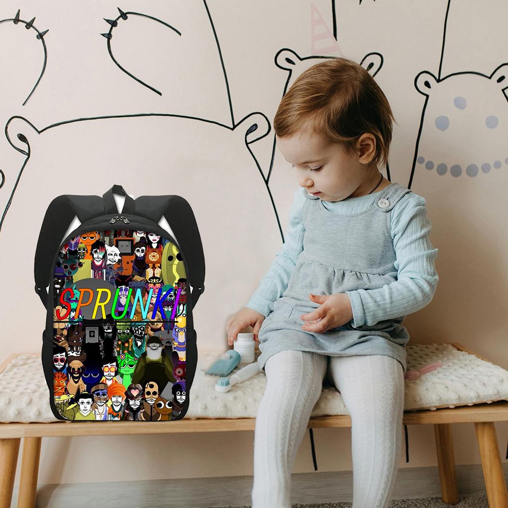 Girls Backpack Primary School Student Backpack Printed Children's Bag Shoulder Bag Pencil Case Three-piece Set
