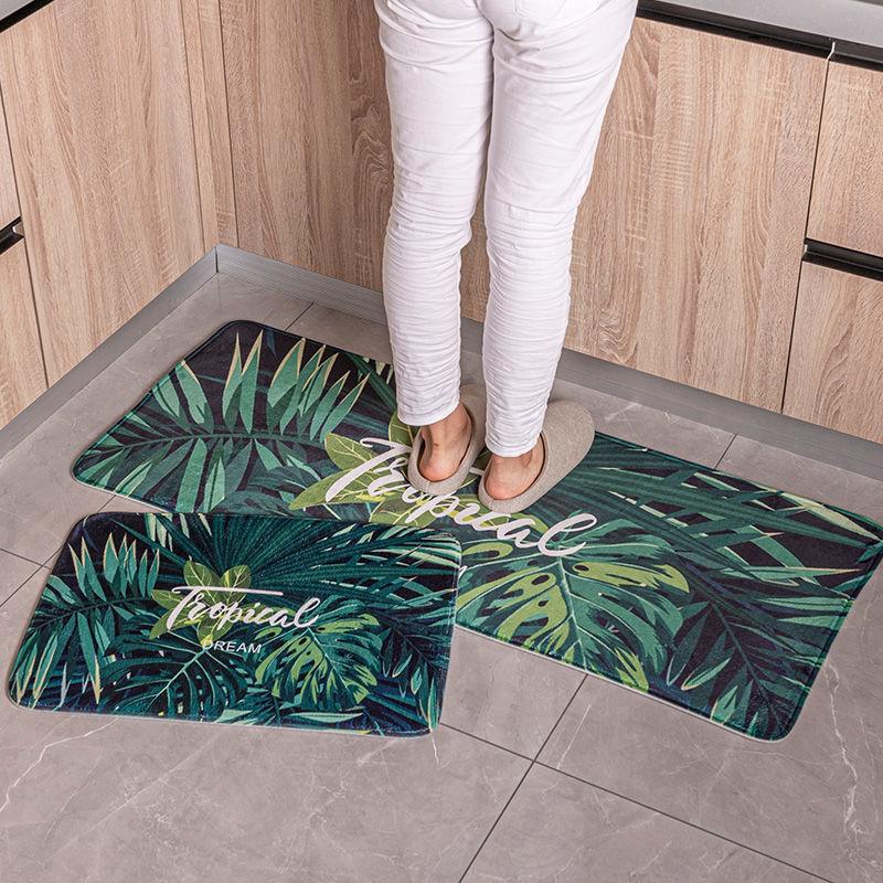 Door Rug Mat Carpet Bedroom Door Pad Toilet Bathroom Non-slip Mat Home Moisture-wicking Foot Best Mat Durable Durable