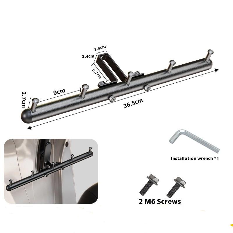 Cross Bar Hook For Electric Bikes With Multiple Hooks Easy Installation Metal Hook Universal Multifunctional Hook