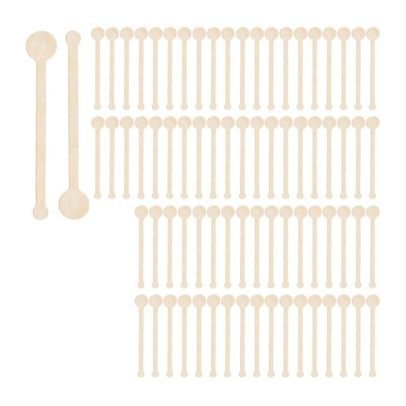 

100Pieces User Friendly Wood Coffee Stirrers 150mm Length Beverage Mixing Sticks Wood Texture for Bars and Home Use 1
