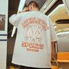 New Trend Men's T-Shirt English Cross Print Short Sleeve T-Shirt For Men Fashion Casual Unisex Clothing Loose Oversized Tees Top