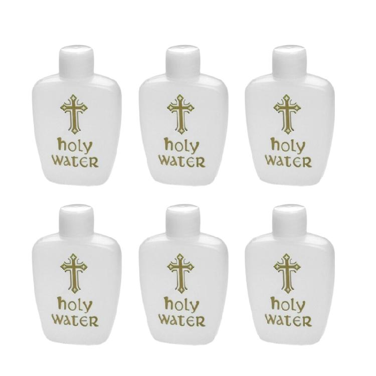 

6Pcs Catholic Holy Water Bottles Holy Water Plastic Bottle Holy Water Container Communion Gift for Guests Christian 60ml