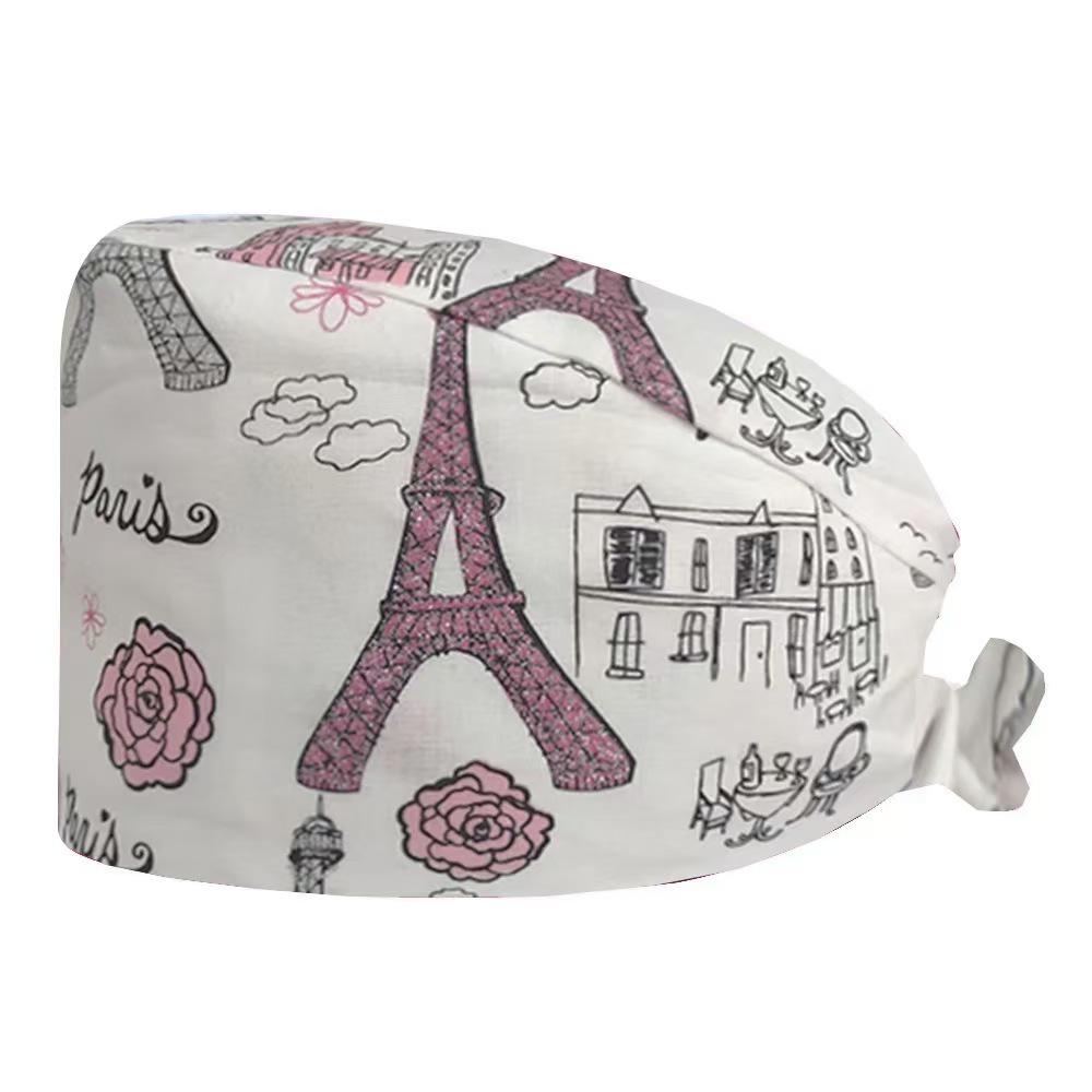 Cartoon Print Spa & Nurse Surgical Cap
