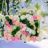 Artificial Flower Wall Panel Rose Flower Backdrop for Wedding Stage Home