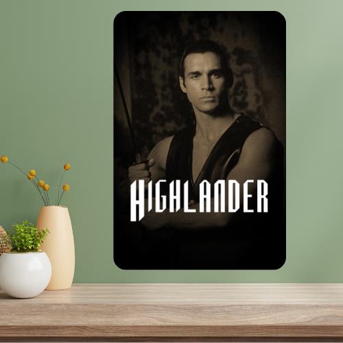 

Highlander Classic TV Show Metal Poster Sign 20x30cm（7.8x11.8inch）