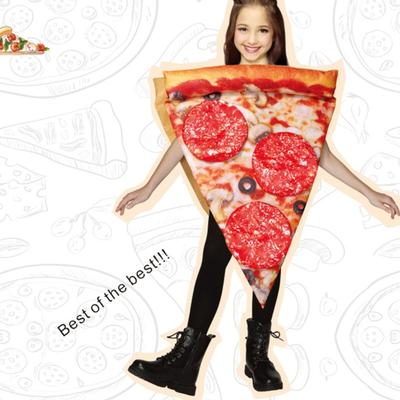 Cosplay Halloween Costume Kids Pizza Slices Costume Children Food Costume Funny Cosplay Jumpsuit for Boys Girls Gifts