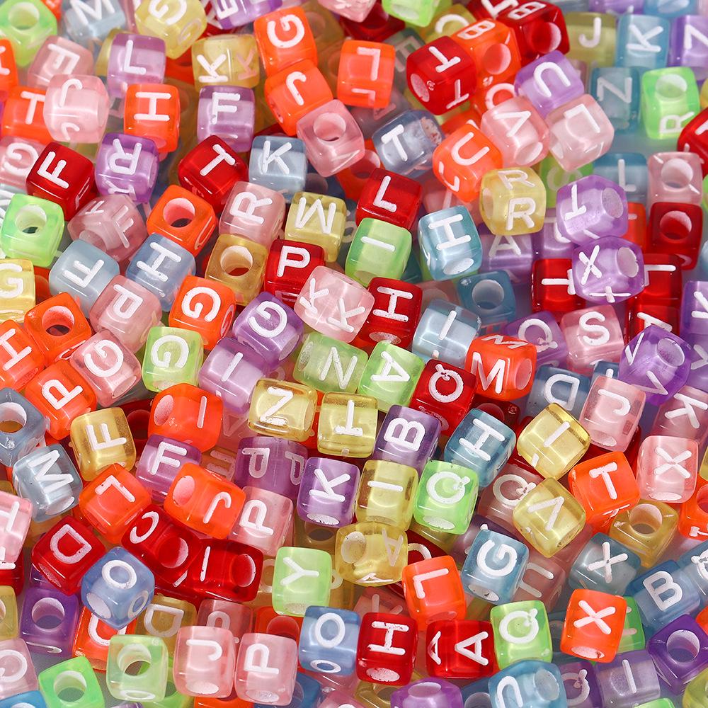 

Colorful A-Z Letter Beads for DIY Jewelry & Educational Bracelets 100 pcs (Washable)
