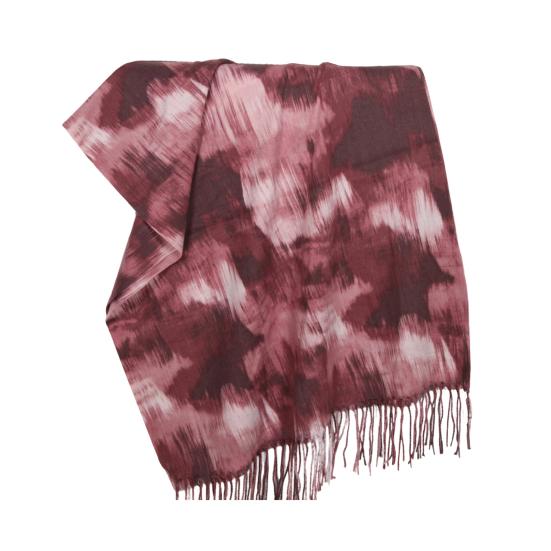 Women Scarf Graffiti Color Block Printed Scarf Autumn Winter Soft Shawl Scarf Outdoor Activities Versatile Accessory