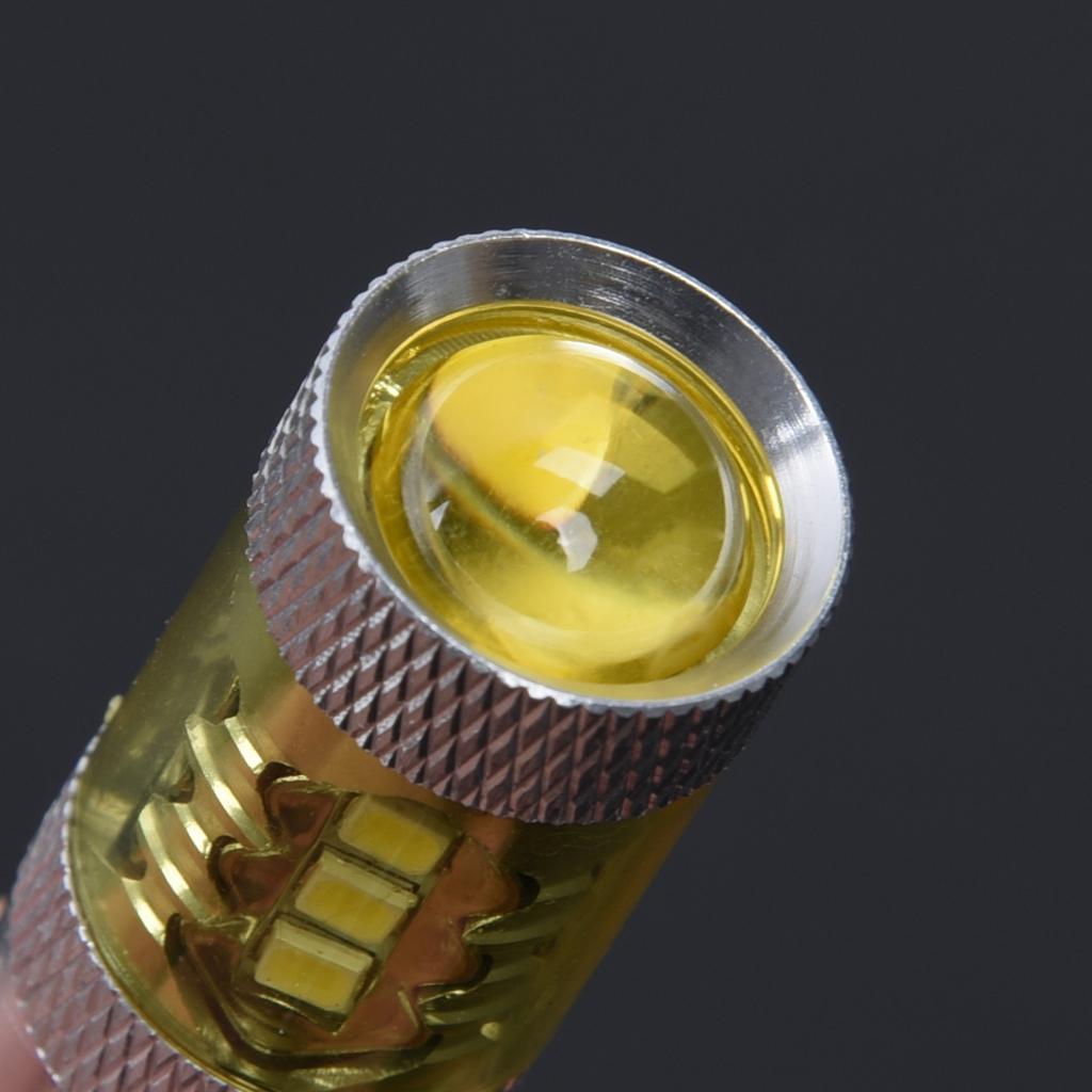 2pcs Car Auto Yellow 12-24V H3 80W 16 LED Fog Light Bulb Lamp Replacement