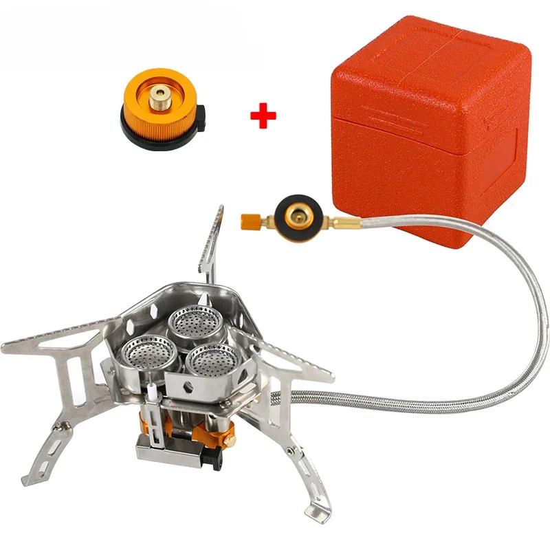 Portable Camping Gas Stove Mini Outdoor Windproof Split Stove Foldable Burner 5800W Hiking Picnic Barbecue Cooking Equipment