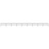 Garden Fence - vidaXL - Steel - 0.5-0.75x15.3m - Black - Panels and Posts Included