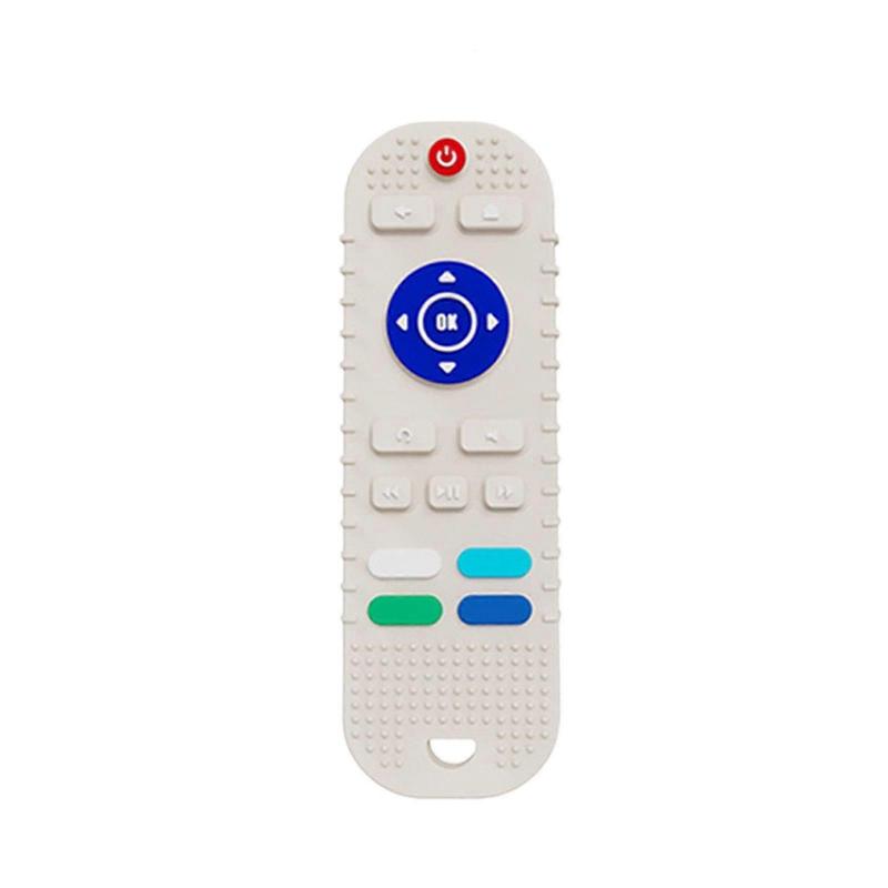 Silica Teething Toys Teether Toys Remote Control Shape Teething Toys Silica Soft Textured Teether Chew Toys Sensory Toys Toy Playsets
