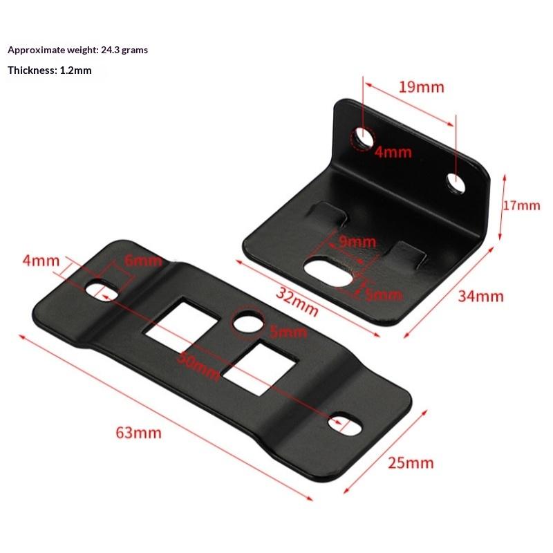 4Pcs Home Renovation Diy Tool Accessories Fixed Fastener 2-In-1 Insert Furniture Laminate L-Shaped 90 Degree Connector
