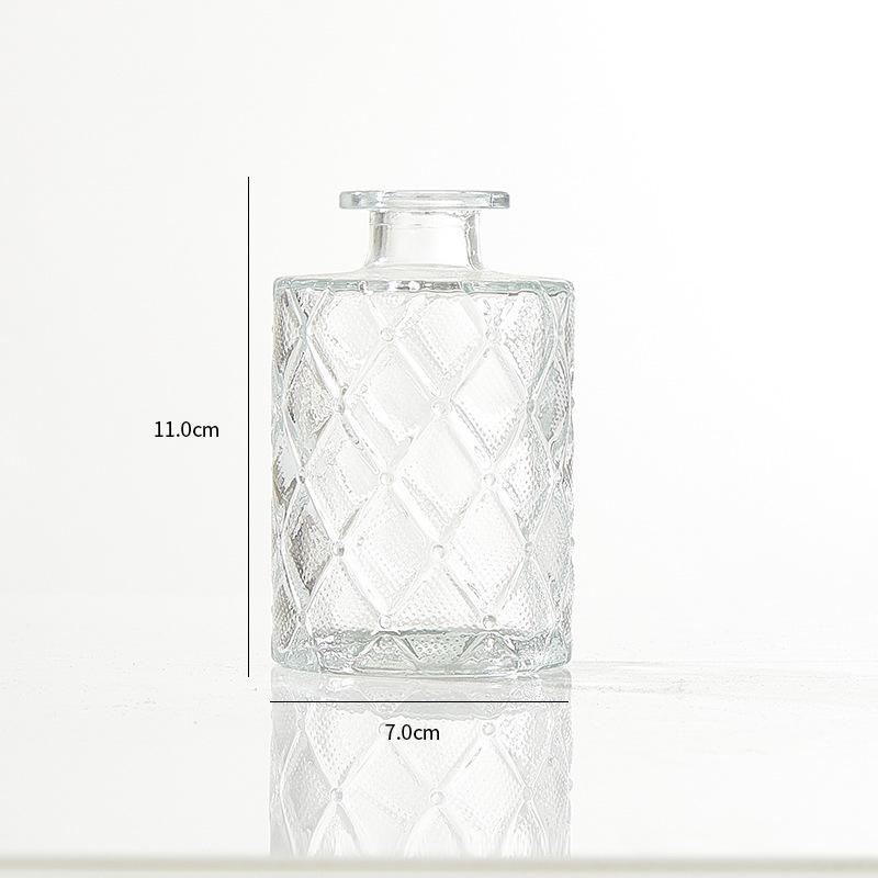 Retro Französisch-Amerikanische Mini-Glasvase für Trockenblumen & Grünzeug