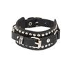 Cuff  Belt Metal Buckle Korean Hand Rope PU Leather Bracelet Rivet Chains Bracelets Women Wristband
