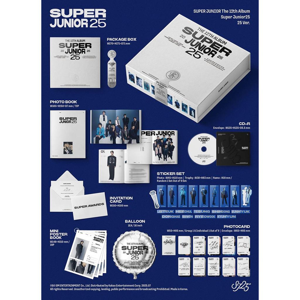 (25 Ver.) Super Junior [Super Junior25] 12th Full Album