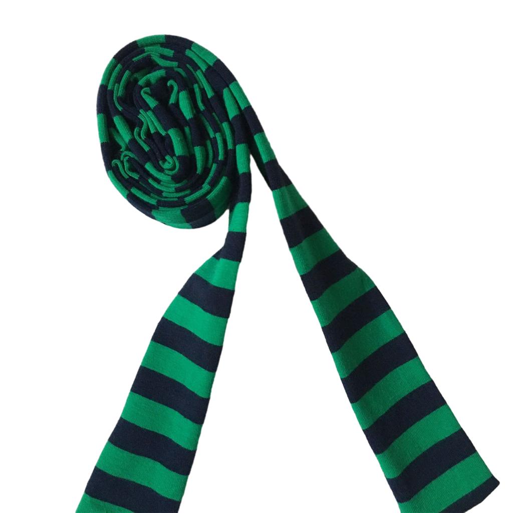 Women Spring Summer Stripe Pattern Scarf Thin Neckerchief Y2k Style Colorful Thin Knitted Neck Guard Lightweight