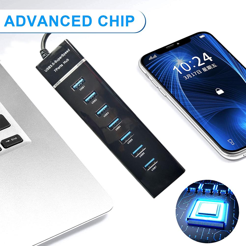4/7 Port USB Hub 3.0 High Speed Multi USB Splitter USB 3.0 Hub USB Expander Adapter For Desktop PC Laptop Computer Accessories