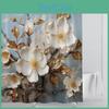 Luxury Print 3d Chinese Style Diamond Flower Shower Curtain Polyester Fabric Bath Curtains High Quality With Hooks Bathroom Mat