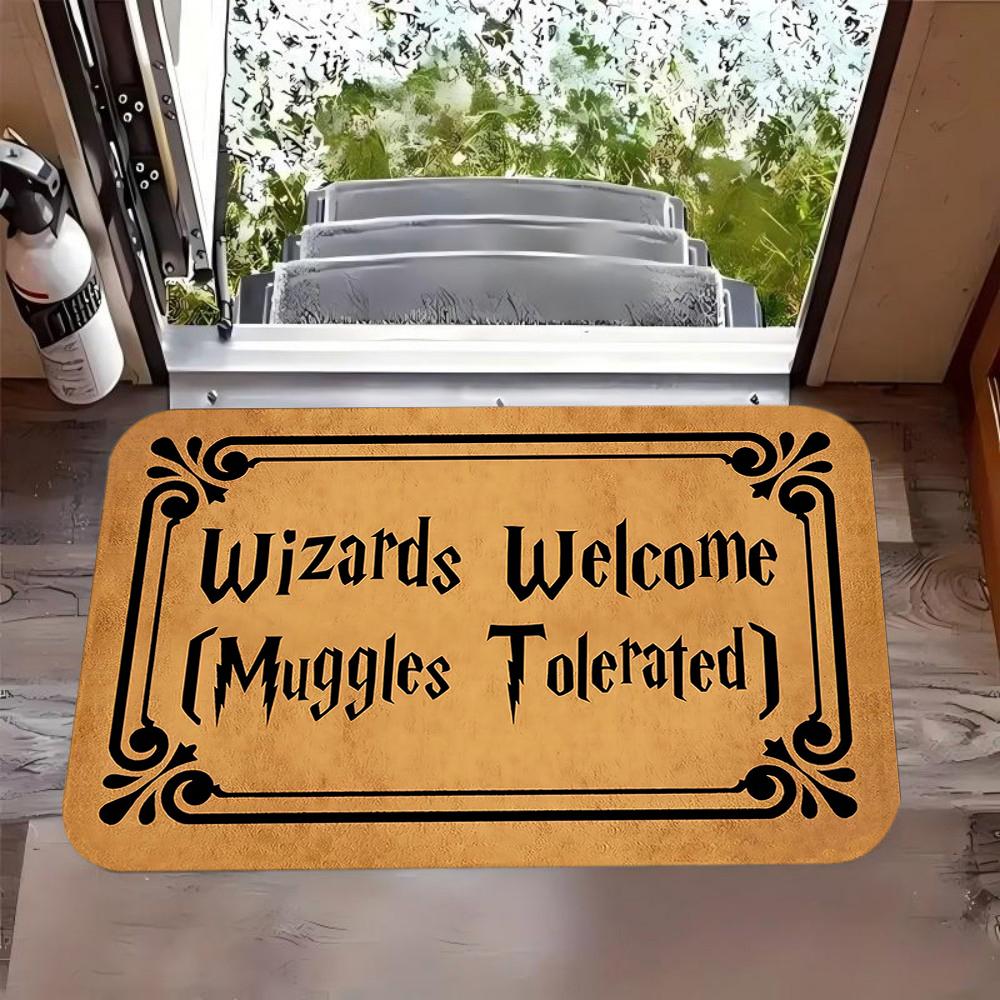 

Минималистичный коврик с текстовым принтом, коврик для порога, кухни, спальни, гостиной, крыльца, прихожей, нескользящий ковер, домашний декор 40cm x 60cm