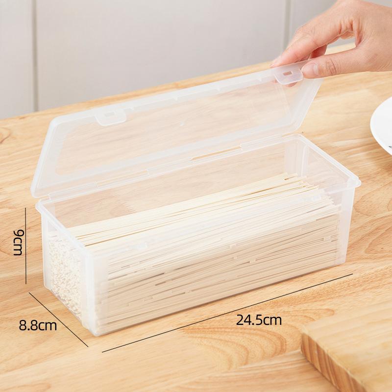 

Ящик для хранения лапши, прямоугольный пластиковый холодильник, ящик для хранения продуктов, кухня с крышкой, герметичная коробка для многозерновой лапши
