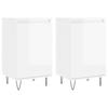 VidaXL Buffets 2 pcs blanc brillant 40x35x70 cm bois d'ingénierie 831057