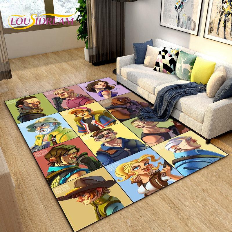 The Walking Dead Horror Area Rug Large,Carpet Rug for Living Room Bedroom Sofa Doormat Decoration,Kids Play Non-slip Floor Mat