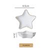 Huibang Gold Rim Ceramic Star Dipping Dish