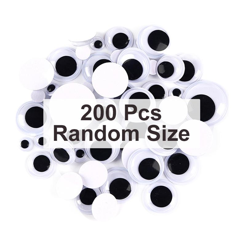 

200 помпонов, 200 клеящихся глаз, 100 стеблей синели, материалы для самостоятельного изготовления для детей и взрослых, подарки для мальчиков и девочек