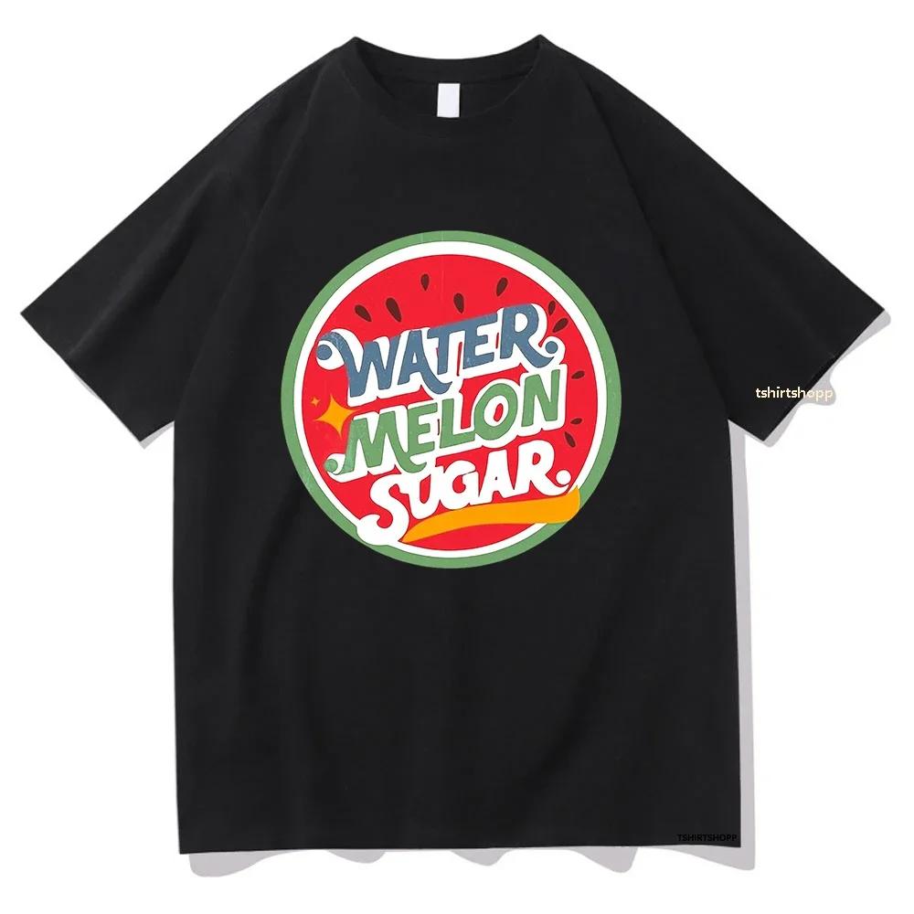 Vintage Glitzernde Wassermelone Grafik T-Shirts Damen Lustige Streetwear Korea Stil Ästhetische Y2K Kleidung