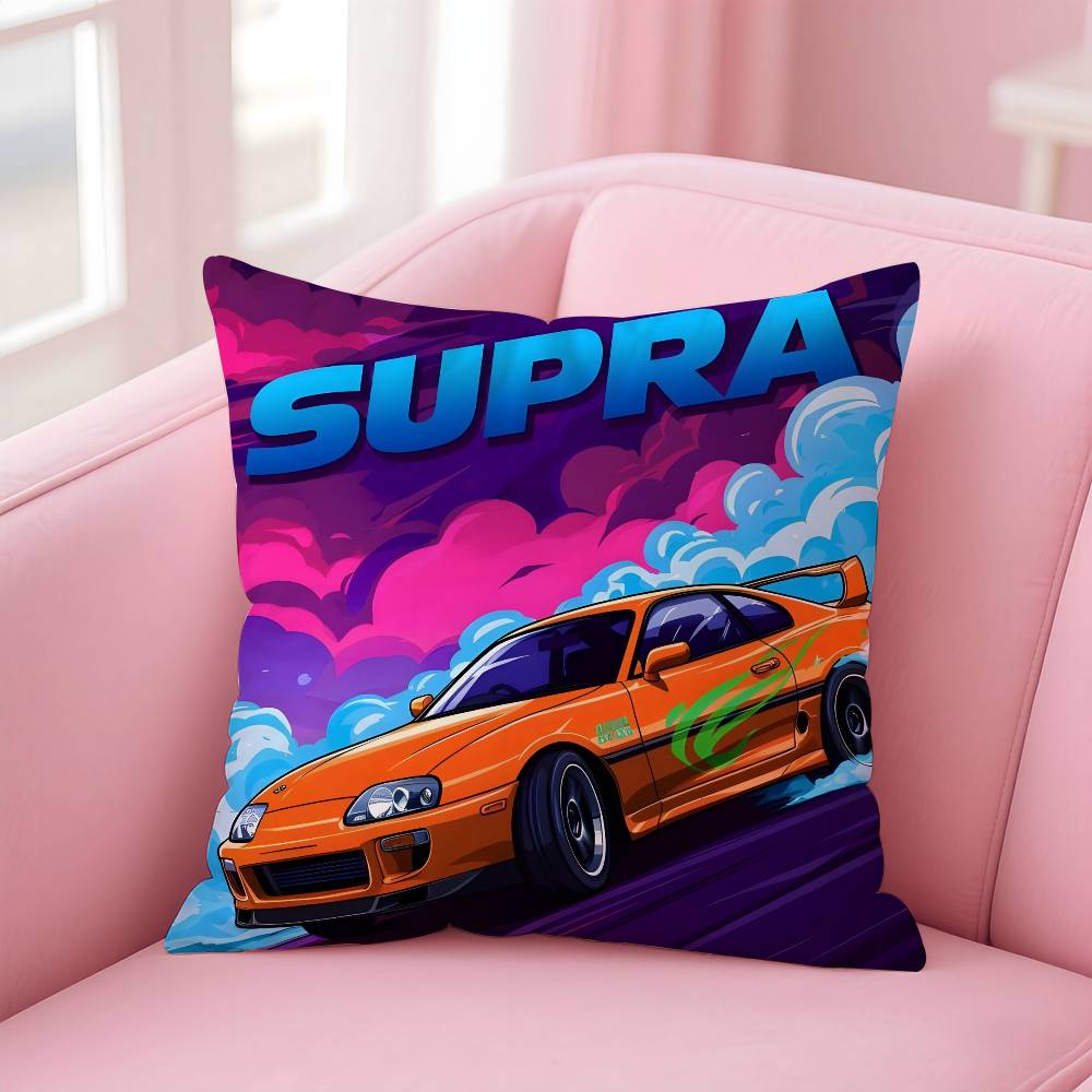 Fortgeschrittene Sport GTR Rennwagen Kissenbezug Musterdruck Kissenbezug Wohnzimmer Sofa Kissenbezug Schlafzimmer Raumdekor
