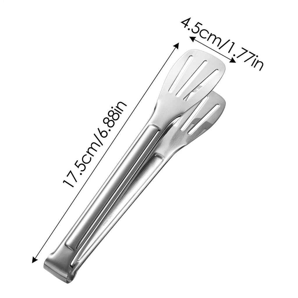 Stainless Steel Food Tongs Frying Grilling Steak Clips Bread Serving Buffet Clip Food Grade Cooking Tools Non-Slip Kitchen Tool