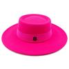 Fedora Autumn And Winter Hat Letter Accessories French Retro Punk Men And Women Wide Brim Hat Gorras  Hats For Man