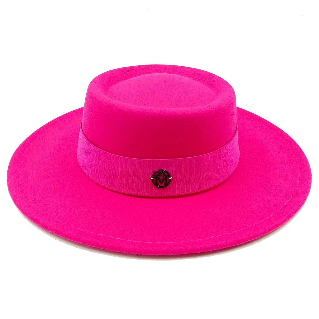 Fedora Autumn And Winter Hat Letter Accessories French Retro Punk Men And Women Wide Brim Hat Gorras Hats For Man