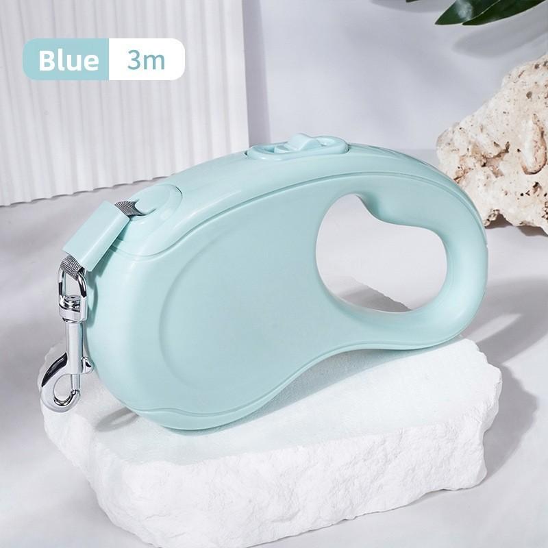 

Pet Traction Rope With Adjustable Length For Dog Walking Material Reflective Blue,3M