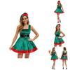 Elf Costume Dress With Cotton Polyester Fabric For Christmas Party And Stage Performances