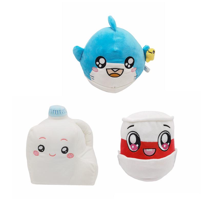 LankyBox New Series Milk Shark Plush Toy - Anime Tree Bucket Edition