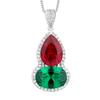 Autumn And Winter Jewelry Simulation Corundum Retro Gourd Pendant Necklace Main Stone 10 * 14