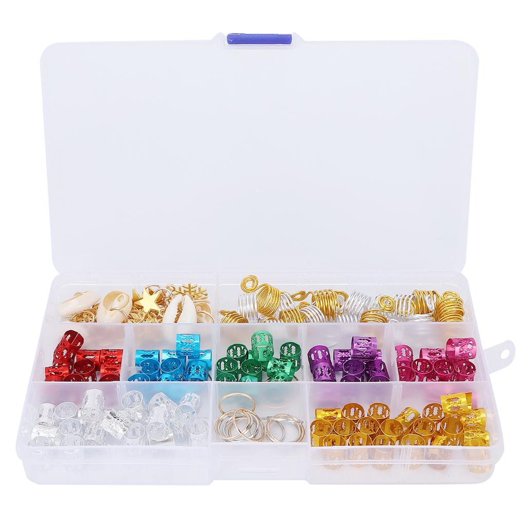 Hair Jewelry Braiding Rings Adjustable Metal Cuffs Hair Braiding Dreadlocks Decoration