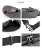 Gisele Waist Crossbody Shoulder Bag Men's Small, Lightweight, Water-Repellent Bag/Waist Pouch, Compact, Bag, (Gray)