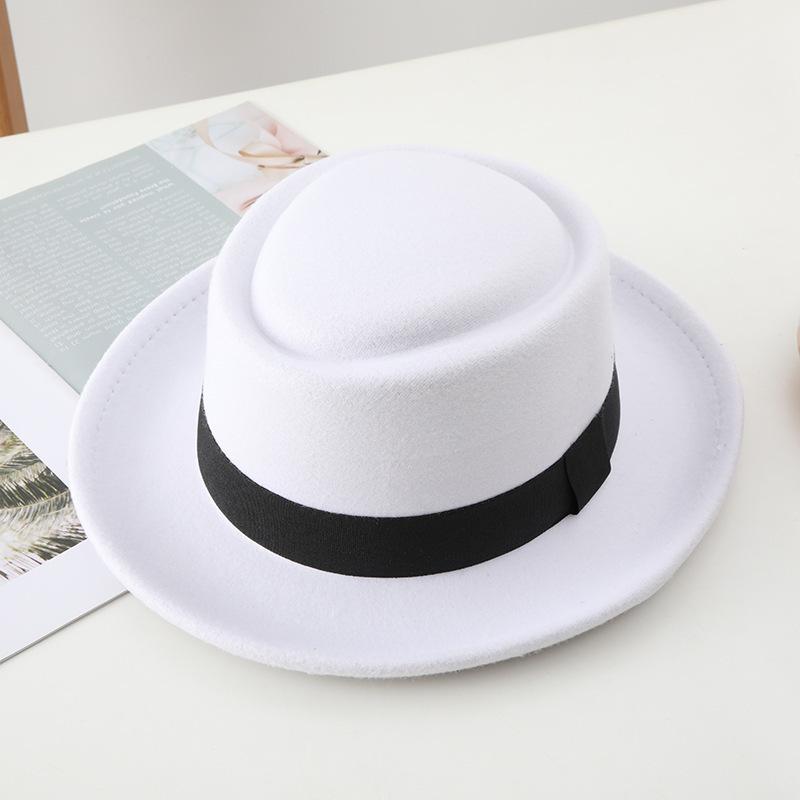 Anime Cosplay Kibutsuji Muzan Costume Hat Halloween Party Fedora Hat Unisex Winter Hats Ribbon Band Hat Classic White Formal Cap