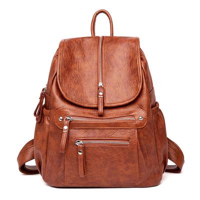 Women High Quality Leather Backpacks Vintage Female Shoulder Bag Travel Ladies Backpack School Bags